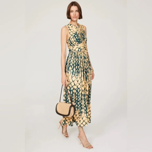 white christmas dresses Oversized Tissue Cotton Dress — Sun Yellow – La Garçonne main image 1